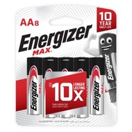 Energizer - Max Alkaline Power E91 AA Battery Value Pack 8AA