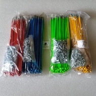 HIJAU MERAH Spoke spokes 16 length 168 mm red green goldbiru contents 72 pcs