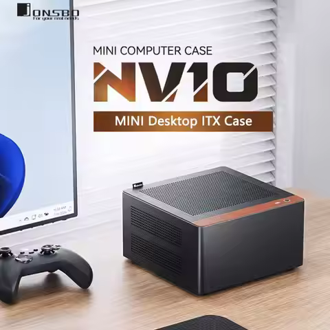 JONSBO NV10/N10 Desktop MINI-ITX Case,Aluminum alloy shell/compatible with 1U FLEX power supply/4.5L