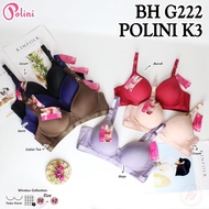 Polini G222 K3 Bra 3 Pcs | No Wire | BH Super Comfortable and CoolWanita | Cup B | Size 36-42 | 3pcs
