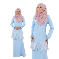 SIERRA(DEWASA) Baju raya 2024 viral Premium Soft Como Crepe Baju kurung moden terkini raya Baju kurung raya sulam 2024