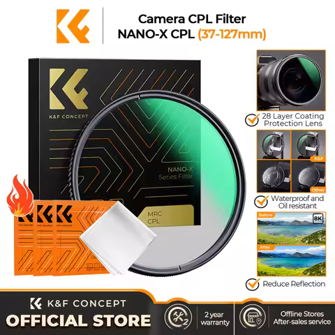 K&F Concept CPL Filter 28 Layer Circular Polarizing Filter Multi-coated Polarized Filter NANO-X Seri