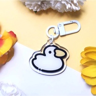 Duck Charm Double Sided Keychain