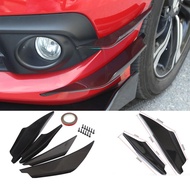 [PETSOLA] Universal 4x plastic Car Front Bumper Fin Splitter Spoiler Canard Valence