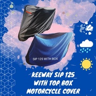 Keeway SIP 125; Motorcycle Cover (Motor With Top Box / Givi Box)