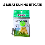 Stopper Pancing Bulat Kecil Besar Warna Kuning Isi 30 Pcs Utecate