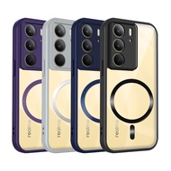 Caramel color Transparent Silicone Magnetic Case Realme C85 C75 C75X C74 C73 C71 4G 5G Casing TPU Bu