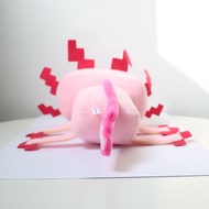 ZY1 30cm Minecraft Cynops Axolotl Plush Toys Stuffed Dolls Ping Cartoon Dolls Toys For Kids Home Dec