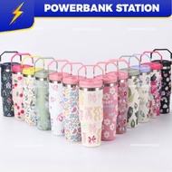 PSB_ 900ml Tumbler Thermos Bottle with Straw Aesthetic Tumbler Botol Air Tahan Sejuk Aquaflask Tumbl