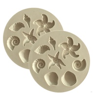 3D Cute Seashell Shaped Silicone Chocolates Mould DIY Cake Jelly Fondant Baking Mould Kitchen Accessory