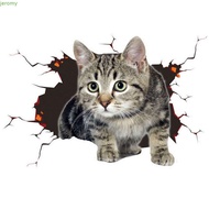 JEROMY Car 3D Cat Stickers, PVC 3D Cat Simulation Cats Car Sticker, Car Accessories Creative Waterpr