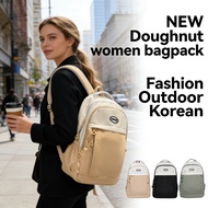 Women Outdoor Backpack School Bagpack Laptop Fashion Korean Doughnut Canvas Korean Fashion