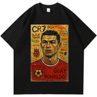 KATUN CR7 Goat Ronaldo T-shirt 24s Combed Cotton T-shirt