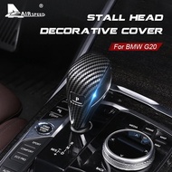 AIRSPEED for BMW 3 Series G20 330i 330e M340i Accessories Carbon Fiber Style Gear Shift Knob Handle 