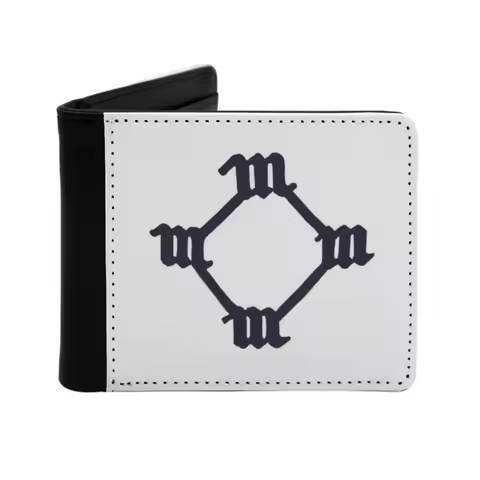 So Help Me God Kanye West Shirt Leather Men Wallets Credit Card Holder Purse Black Wallet So Help Me