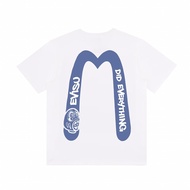 EVISU/Fushen/2026 Round Neck Short-Sleeved T-Shirt Couple Style Men Style New Style Solid Color Two 