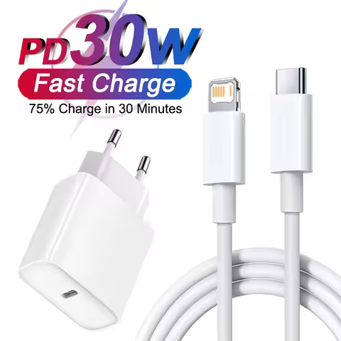 For Apple PD 30W For iPhone Fast Charger For iPhone 14 13 12 11 15 16 Pro Max Phone Charger USB Type