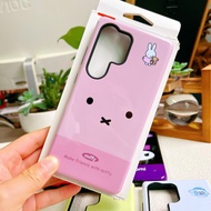 Pink Miffy Bunny Double Layers Phone Case for Samsung S25 Ultra S24 Ultra S24FE A56 S23 S24+ S23 Ult