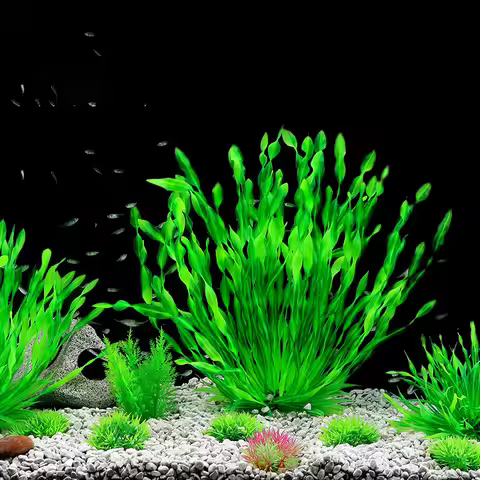 13/23/32/36/40cm Aquarium Artificial Plants Underwater Green Fake Water Grass Aquatic Plastic Plants