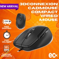 3Dconnexion CadMouse Compact Wired (3DX-700081) – 7200 DPI Optical CAD Mouse