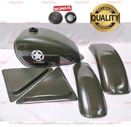 Paket Hemat Body Tangki Cat Triumph List Japstyle Bobber Custom Hijau Us Army