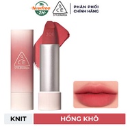 Son Thỏi 3CE Mềm Môi 07 Knit - Hồng Khô 3.5g