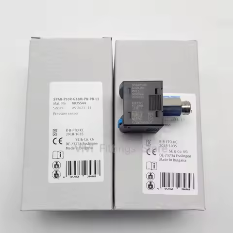 Original 1PCS SPAN-P10R-G18M-PN-PN-L1 8035544 G1/8 SPAN-P10R-R18M-PN-PN-L1 8035547 R1/8 external thr