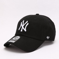 47แบรนด์ใหม่เกาหลีเบสบอลหมวก โลโก้ใหญ่ด้านบนนุ่ม NY Yankees หมวก duckbill LA Dodgers หมวกแดด