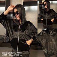 JAKET WANITA BLING BLUDRU VELVET TERBARU BESTSELLER / JAKET HOODIE VELVET VIRAL MUTEK MANIK PREMIUM