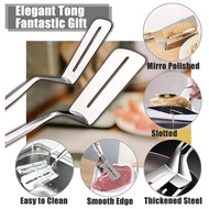 Stainless Steel Steak Shovel Barbecue Tongs Grilled Kitchen Tongs Food Pancake Fish Fish U2p2