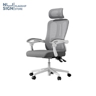 Nusign เก้าอี้ เก้าอี้ทำงาน เก้าอี้คอม เพื่อสุขภาพ เบาะตาข่าย ส่วนขาพับเก็บได้ Office Chair