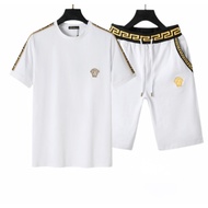 New_VERSACE two pieces set summer tracksuits t-shirt shorts Size S-3XL AA292
