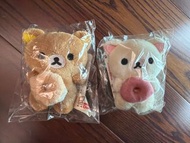Rilakkuma mister donut 啡熊白熊 公仔手玉