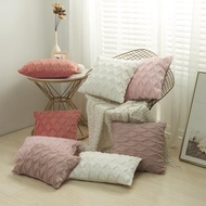 3D Plush Throw Pillow Covers Faux Fur Sofa Bed Cushion Cover 45x45cm/30x50cm/40x40cm/50x50cm Instagram Nordic Pillow Case Spring New Home Decor Beautifully Pillowcase Home Textiles