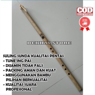 Ready (Kualitas Premium Original) Suling Seruling Bambu Sunda Lubang 6