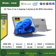 (2-in-1 Touch Screen Laptop) 2023 New original computer New 13 "2k HD Screen Windows 11 Tablet 2-in-1 Laptop Mini Laptop 16g + 512g SSD memory Student/office laptop