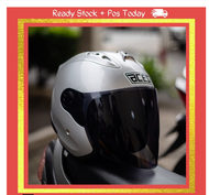 ( Silver Edition ) V2 Aces Premium R2 Motorcycle Helmet / Topi Keledar Motor / Helmet Murah