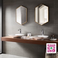 HEXAGONAL ALUMINUM FRAME WALL MIRROR GTT05
