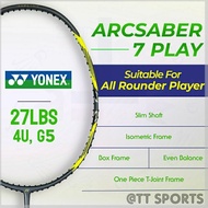 YONEX Unstrung)Arcsaber 7 Play 4U(Free String & Grip)Badminton Racket