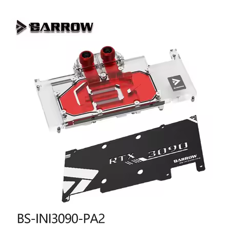 BARROW BS-INI3090-PA2 Water Block use forInno3D RTX 3090 iChill X3/X4 Water Cooling GPU Radiator Blo