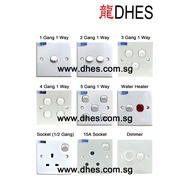 Clipsal Schneider Switch Socket Dimmer (1 Gang - 5 Gang, 1 Way - 2 Way) Installation Service Available