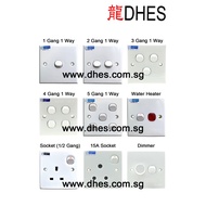 Clipsal Schneider Switch Socket Dimmer (1 Gang - 5 Gang, 1 Way - 2 Way) Installation Service Availab