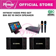 Myway M200 Pro Set | BIK BJ-10 inch Speaker | Amplifier with Wireless Mic