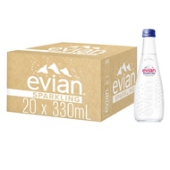 Evian Sparkling Carbonated Natural Mineral Water 330ML/750ML/12X750ML/20x330ml/Balmain 2022 Limited Edition Mineral750ML