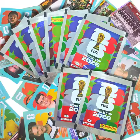 Pegatinas de la Copa Mundial FIFA Panini 2026, Versión Internacional, Regalo de Recuerdo para Fanáti
