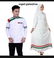 baju couple pasangan muslim palestina/baju koko palestina/gamis palestina/gamis syari/baju koko