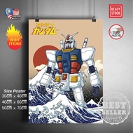 (Ready Stock) Mobile suit Gundam 144 RX-78-2 / RX78-2 / RX78 2 Gundam wall poster sticker deco poste