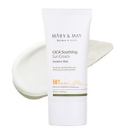 CICA Soothing Sun Cream SPF50+ PA++++ 50ml, Korean sunscreen face, No Sticky, No Streak, No white ca