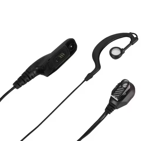 Radio Police Earpiece Microphone PTT Headset For Motorola Two Way Radio Walkie Talkie DP4400 DP4401 