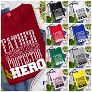 Father Husband Protector Hero Fathers Day Gift Shirt